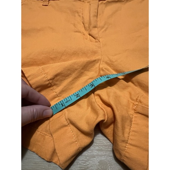 J Crew Shorts Womens 6 Orange Stretch Chino Classic Bright Colorful - Picture 3 of 8